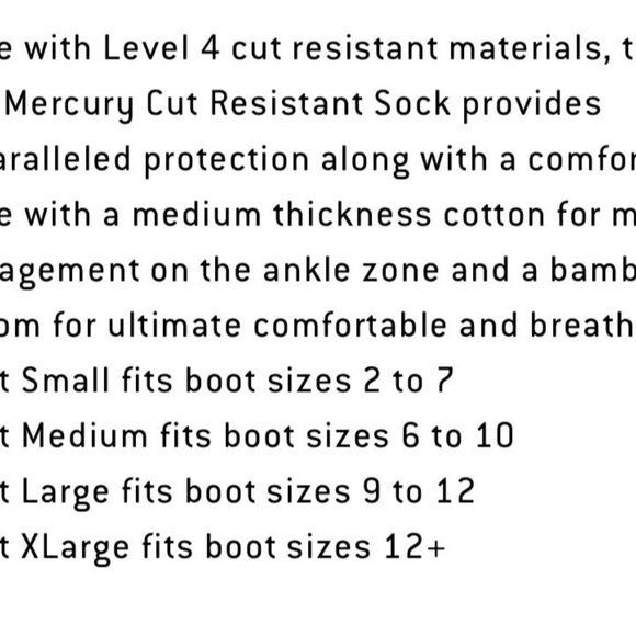 Verbero Mercury Cut Resistant Skate Socks - Picture 8 of 8